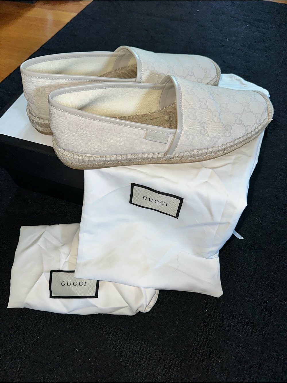 Authentic Gucci Espadrilles Unisex (Model No. 466903 FV590 9073)